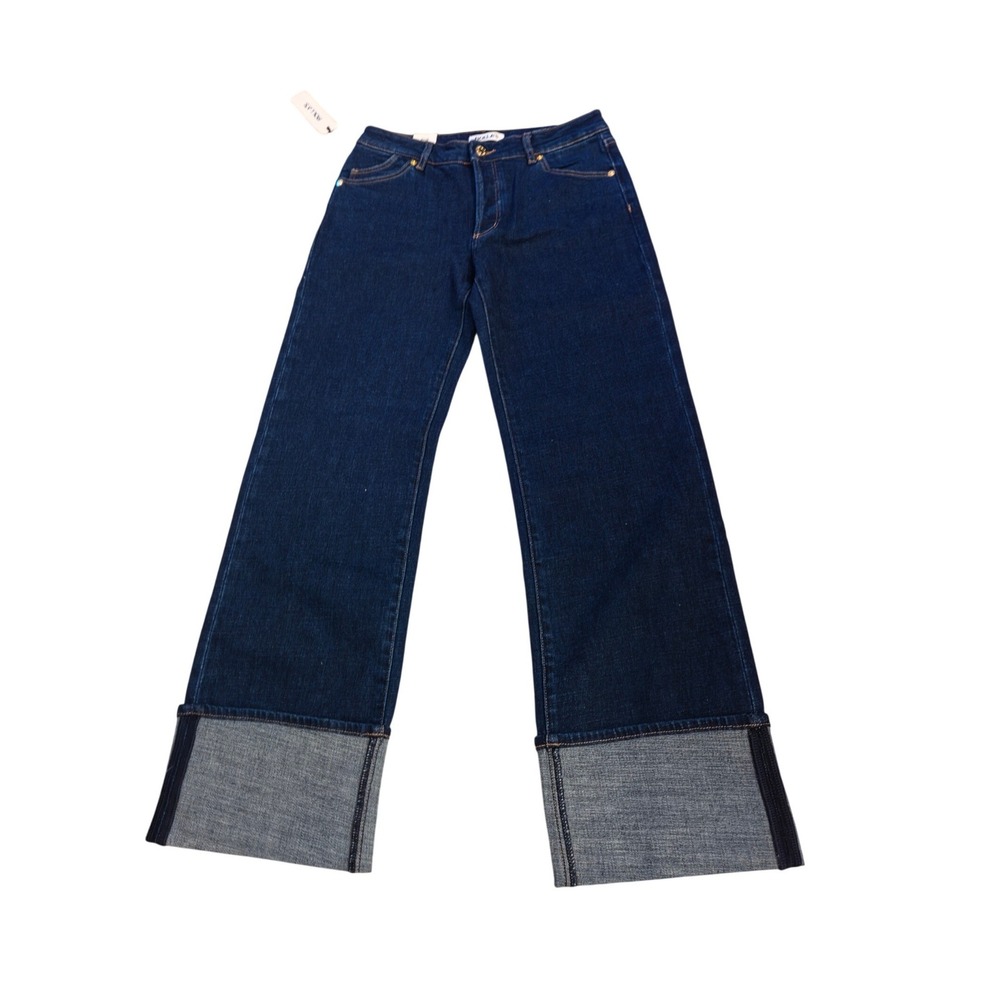 NWT Rolla's Heidi Low Turn Up Wide Cuff Jeans — Size 28